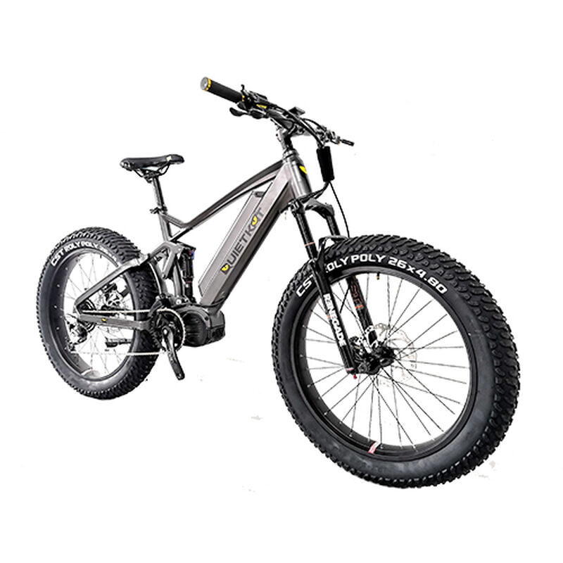 QuietKat Ridgerunner 1000-Watt Full-Suspension Electric Mountain Bike 19", Charcoal image number 2