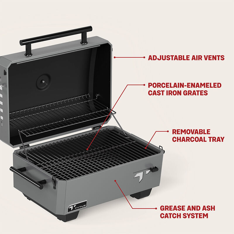 TYTUS Emberwood Charcoal Tabletop Grill image number 17