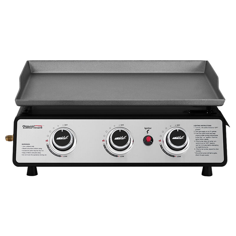 Royal Gourmet 24" Portable Gas Griddle w/ Hose & Cover image number 9