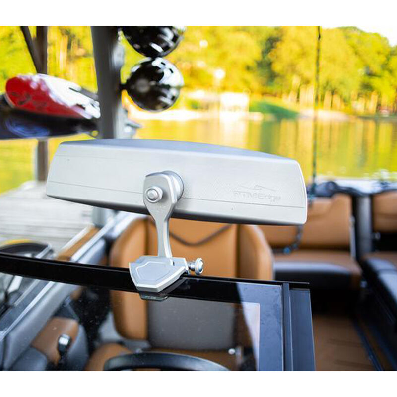 PTM Watersports ZXR-320 Pivoting Mirror Bracket, Fits Pacific Coast Marine Windshields, Electrobrite Silver image number 3