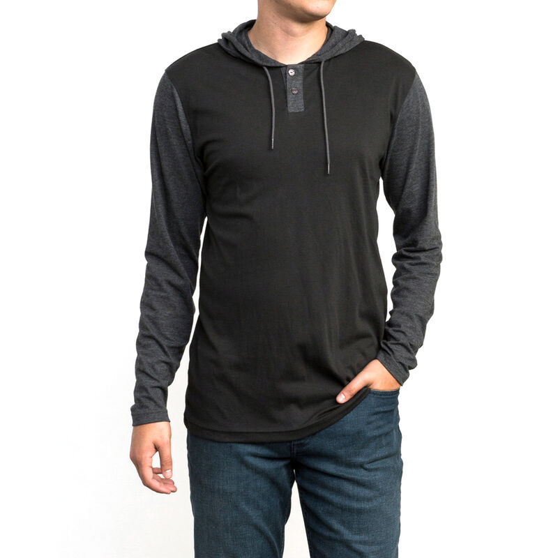 RVCA Men's Pick Up Hooded Knit Long-Sleeve Tee image number 2