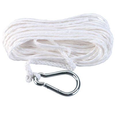1/2x100' White Twisted 3 Strand Nylon Anchor Rope Boat Rigging