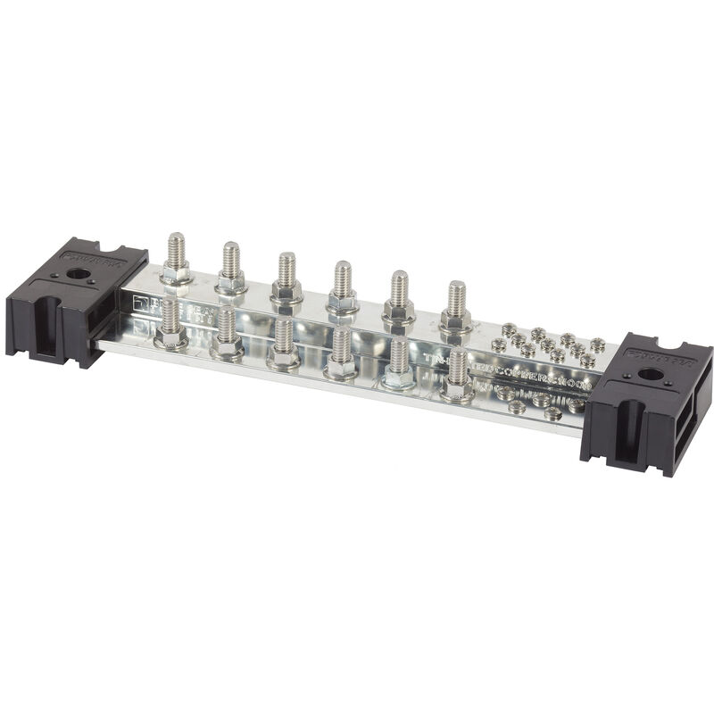 Blue Sea Systems PowerBar 1000A Common Busbar, 12 x 3/8" Terminal Studs image number 2