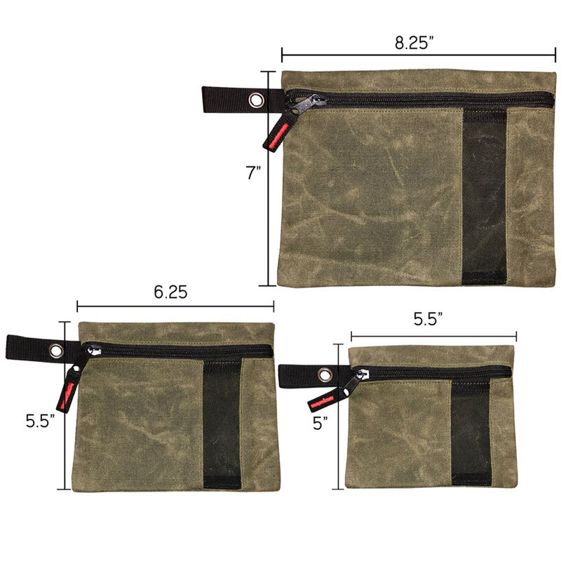 Overland Vehicle Systems Canyon Small Bags, #12 Waxed Canvas, Set of 3 image number 3