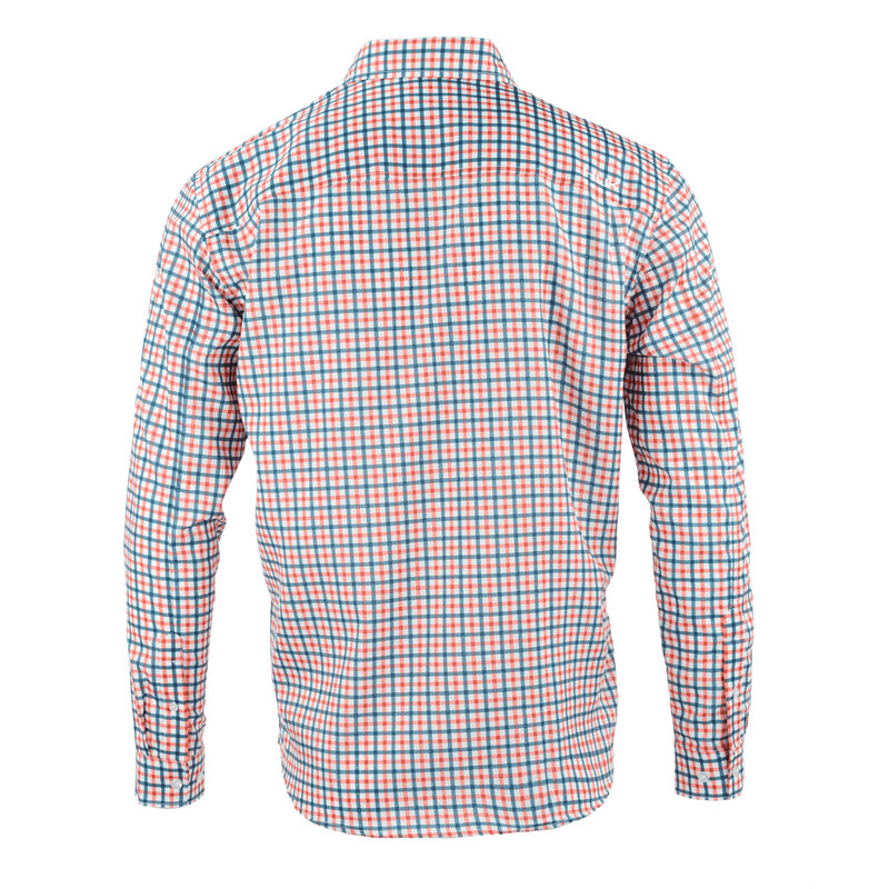HUK Men's Tide Point Woven Plaid Long-Sleeve Shirt image number 6