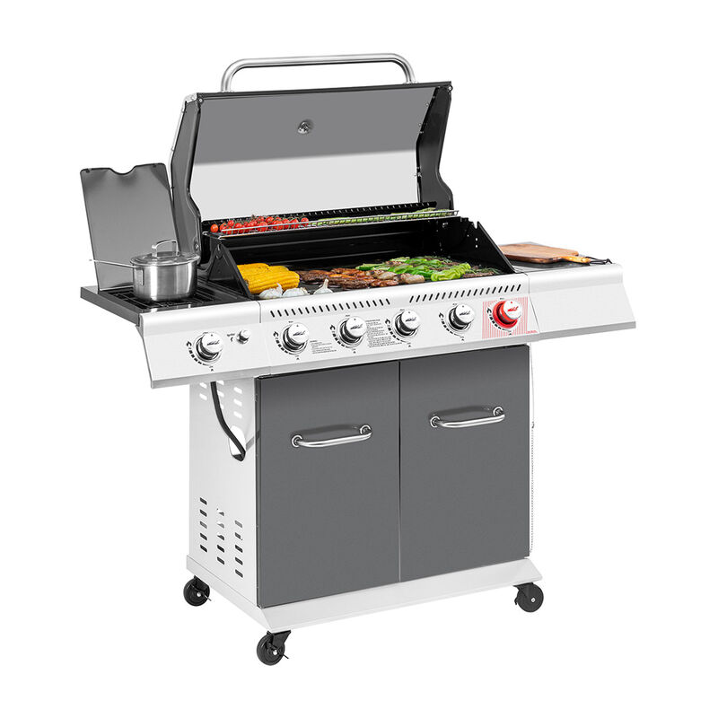 Royal Gourmet 5-Burner Propane Gas Grill with Side Burner and Sear Burner