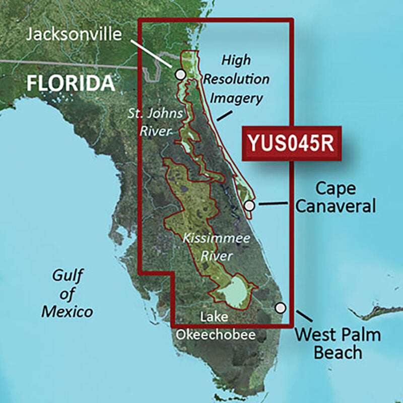 Garmin BlueChart g2 HD Cartography, Florida East Coast/Kissimmee River System image number 1