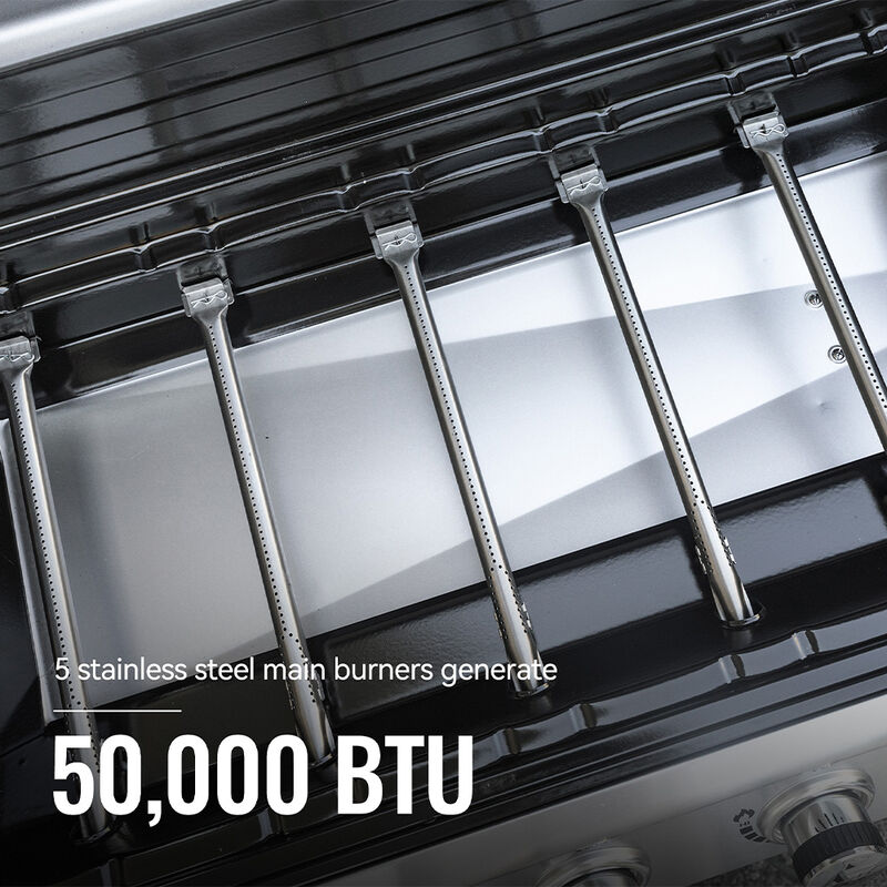 Royal Gourmet 6-Burner Propane Gas Grill with Side Burner and Sear Burner image number 16