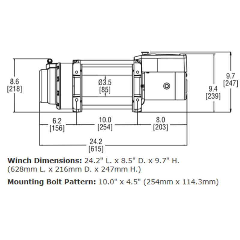 WARN 97740 16.5TI-S Heavyweight Winch image number 3