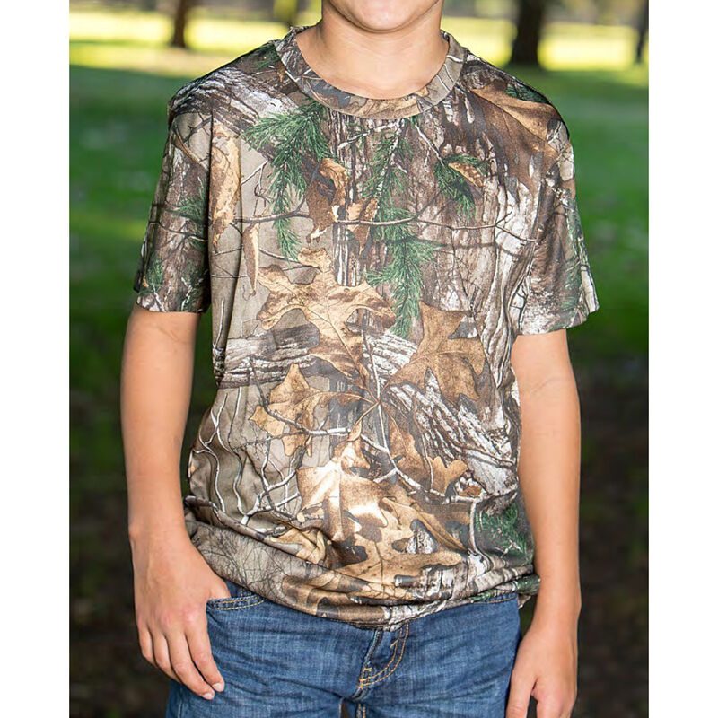 Realtree Youth Poly Short-Sleeve Tee image number 1