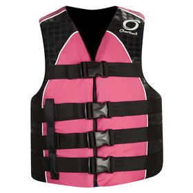 Overton's Women's Nylon 4-Buckle Life Vest - Pink - L/XL