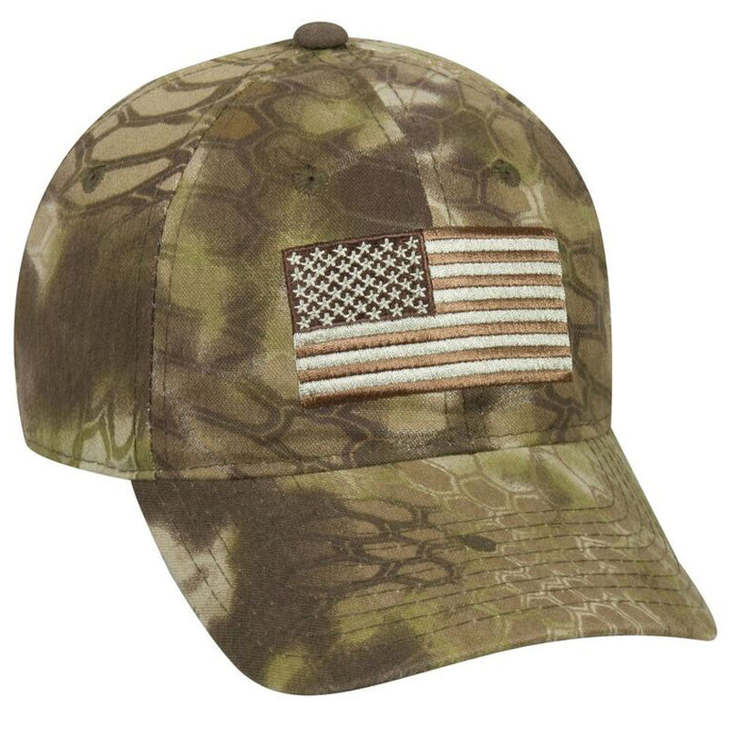 Camo American Flag Cap image number 1