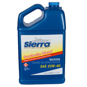 Sierra 25W-40 Oil For Mercury Marine Engine, Sierra Part #18-9440-4P (36 Case Pallet)