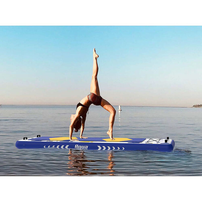 Aqua Pro 8' x 3' Inflatable Marine Deck Yoga Mat image number 2