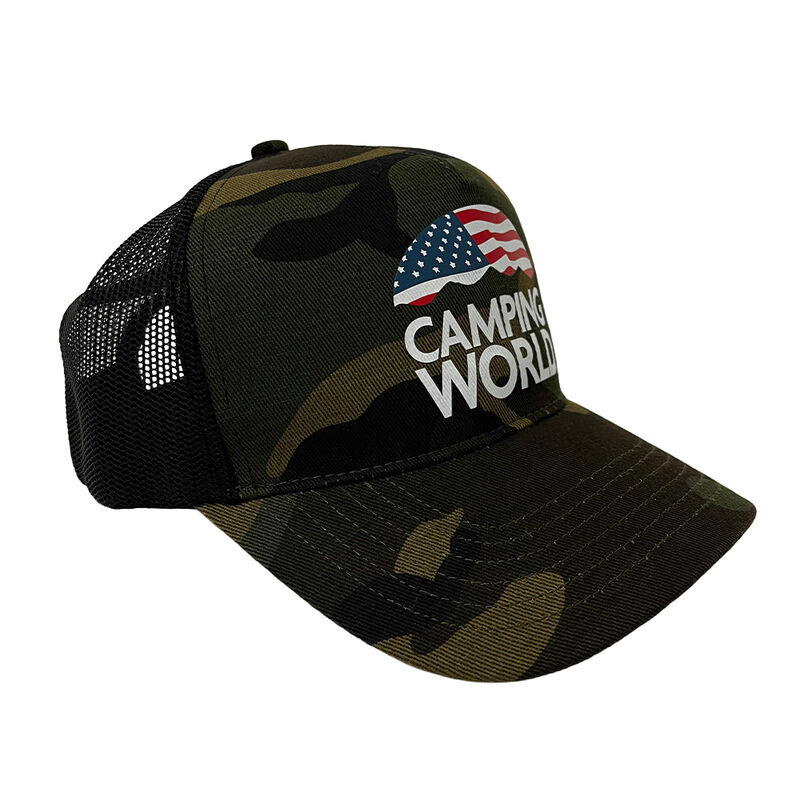 Camping World Camo Trucker Hat image number 3