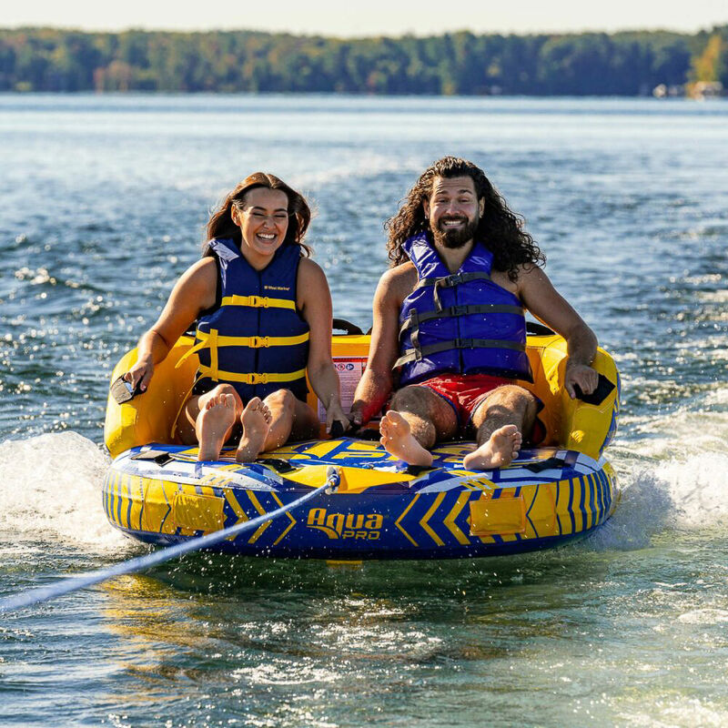 Aqua Pro 65" 2-Rider Chariot Towable Tube image number 6