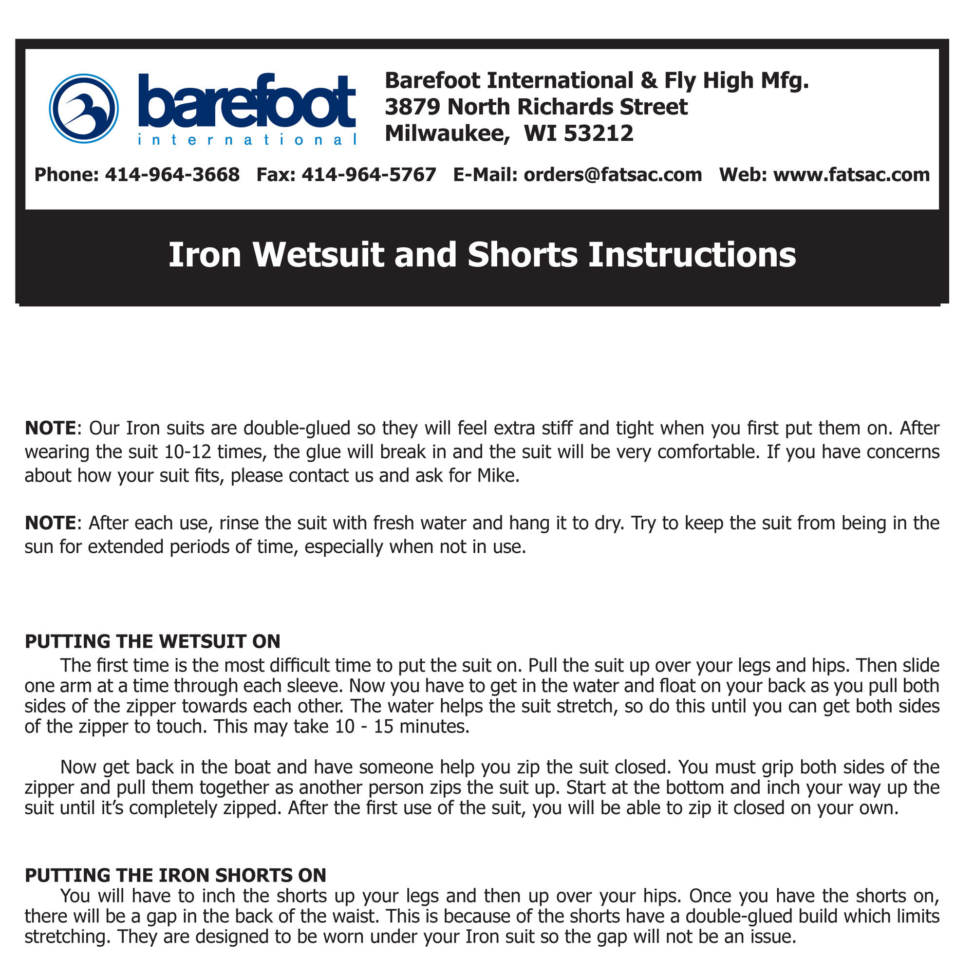 Barefoot International 299 Iron Sleeveless Wetsuit Discounted 