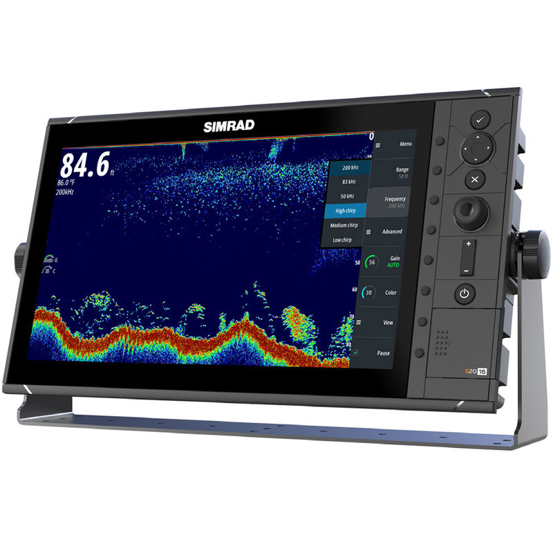 Simrad S2016 16" Fishfinder w/Broadband Sounder Module & CHIRP Technology image number 1