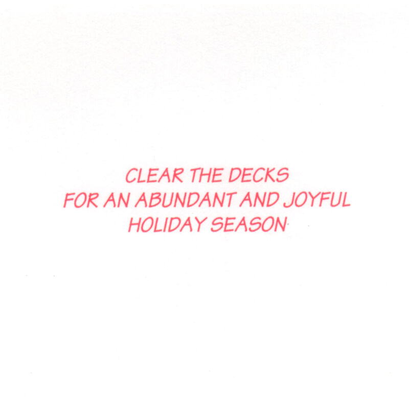 Kersten Brothers Rowing Santa Christmas Cards Overton's