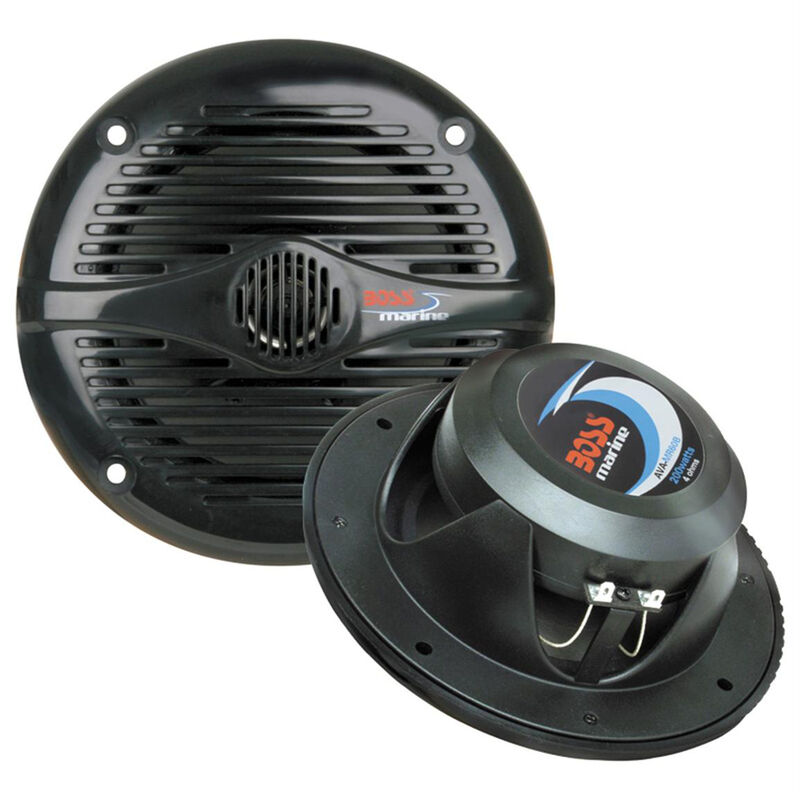 Boss Marine MR60 6.5" Two-Way Coaxial Marine Speakers, Pair image number 4