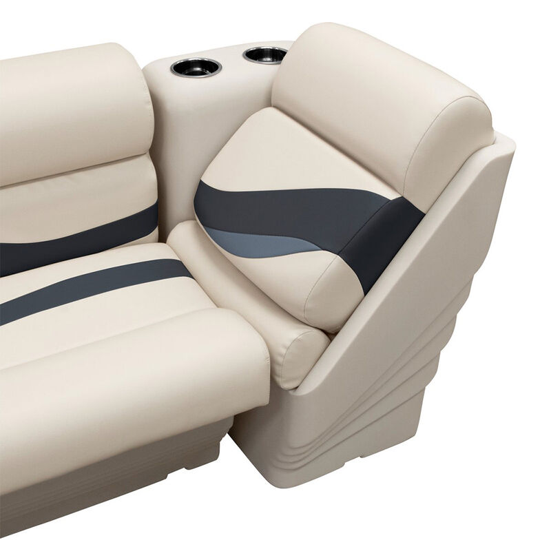Wise Premier Pontoon Boat Seat Lean-Back Lounge, Left Side image number 4