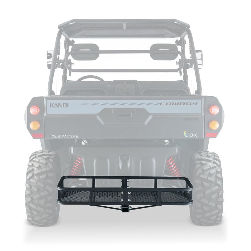 Kandi Golf Cart Rear Hitch Storage Basket, 2" Hitch Receiver Compatible