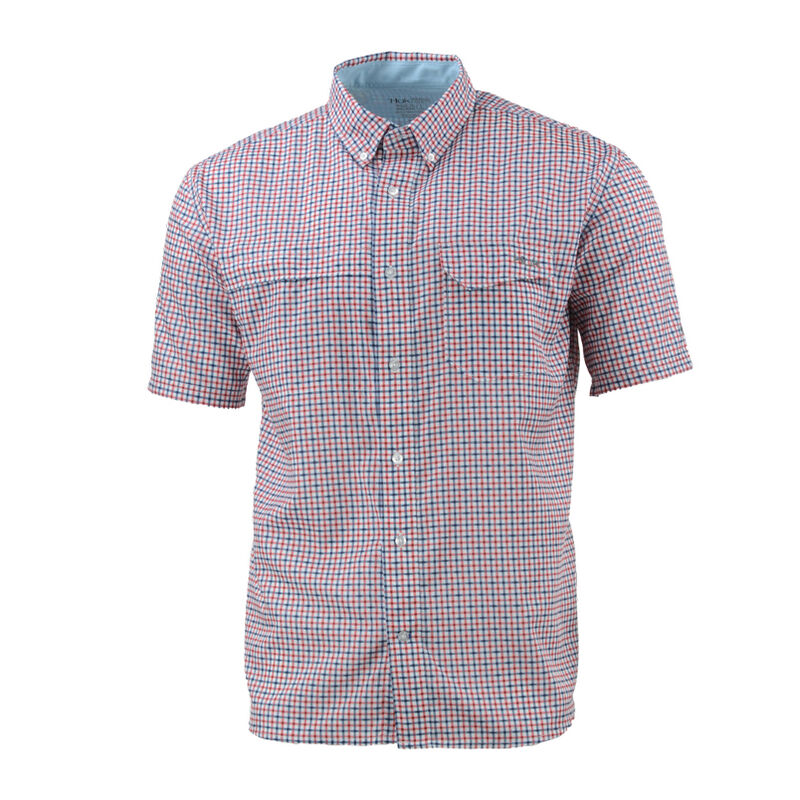 Huk Tide Point Woven Plaid Button-Down Shirt image number 1