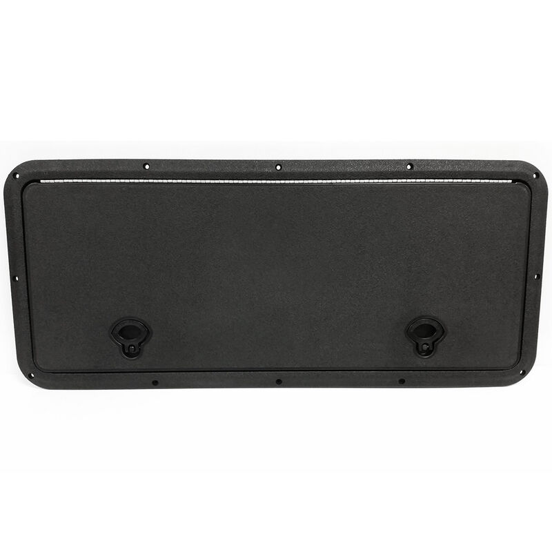 DPI Marine DPF Black Flush Series Hatch Door, 13" x 30" O.D. frame image number 1