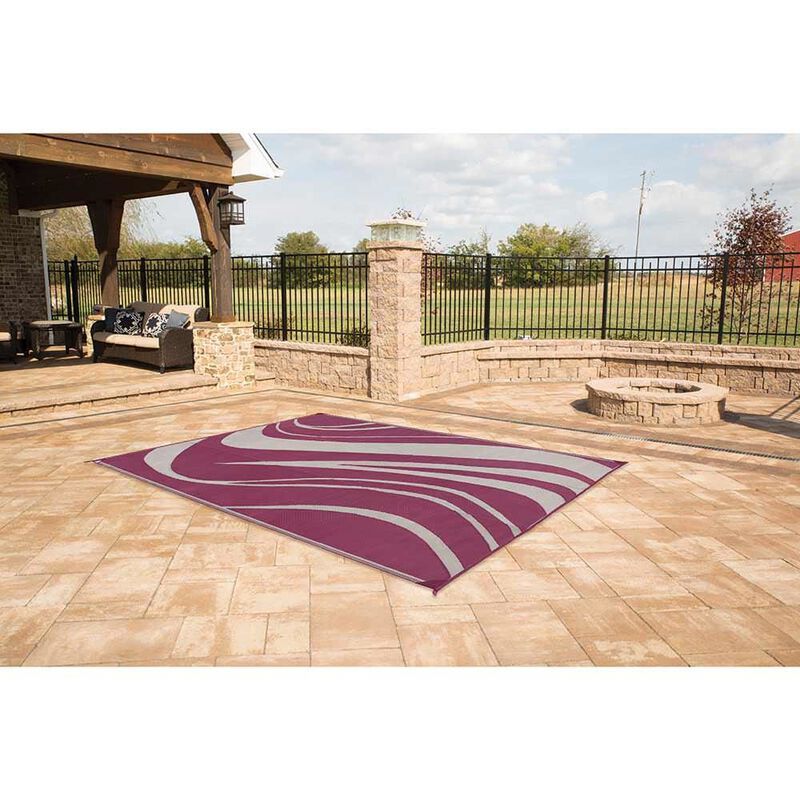 Reversible Wave Design Patio Mat image number 33