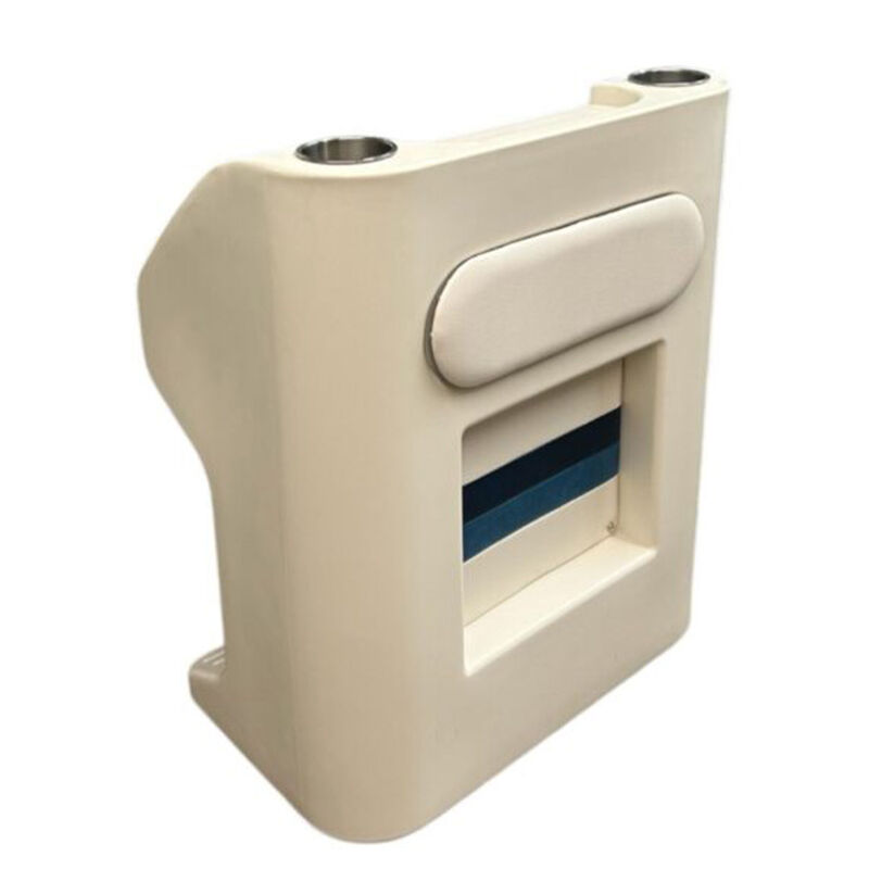 Horizon Manufacturing Premium Series Steering Console, Helm - White/Navy/Blue image number 1