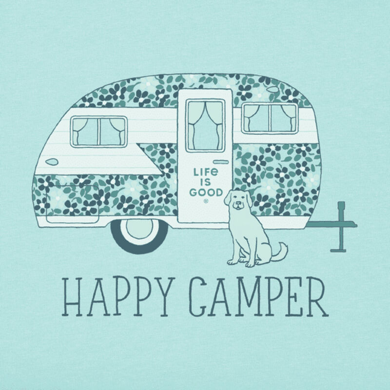 Life Is Good Women&rsquo;s Ditsy Happy Camper Crusher V-Neck image number 2