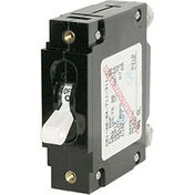 Blue Sea Circuit Breaker C-Series Toggle Switch, Single Pole, 50A, White