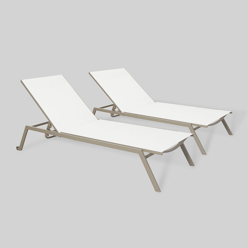 Ostrich Princeton Outdoor Chaise Lounge 2-Pack image number 1