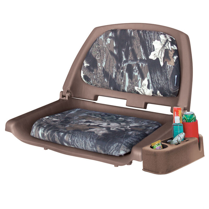 Wise Folding Boat Seat With Caddy, Camo Padded image number 2