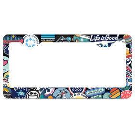 Life Is Good License Plate Frame 