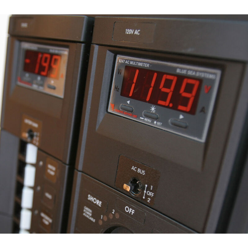 Blue Sea Systems AC Digital Multi-Function Current and Voltage Meter With Alarm image number 2