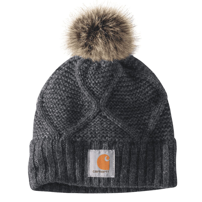 Carhartt Women's Cable Knit Pom Hat image number 1