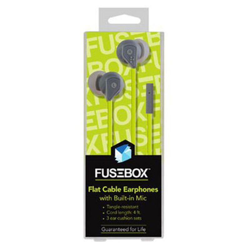 FuseBox Flat Cable Earphones with Built-in Mic image number 1