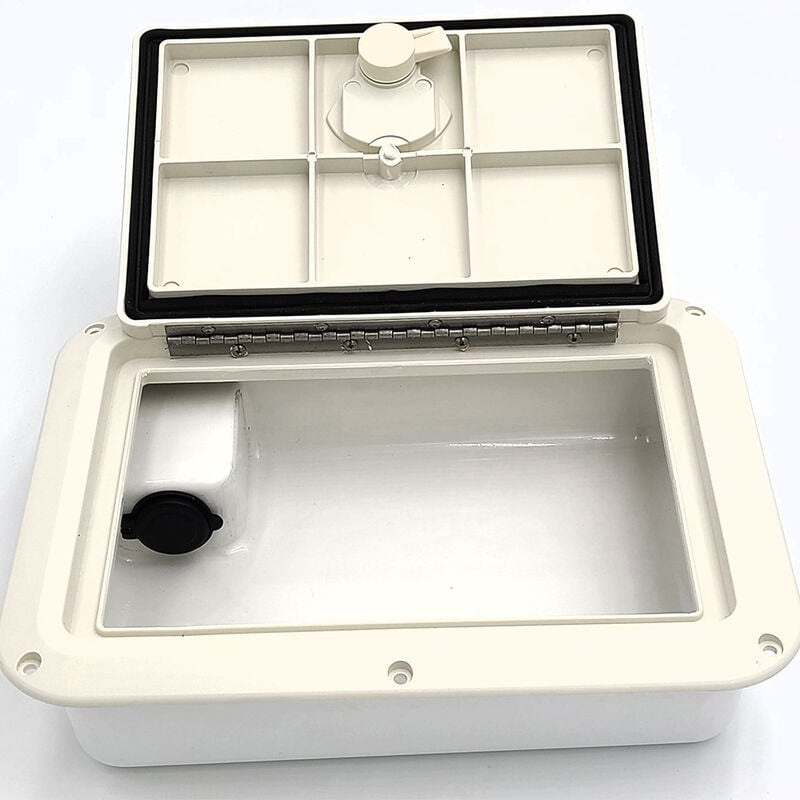 DPI Marine 9" x 12" Glove Box w/Dual USB Charging Station, Marine White image number 3