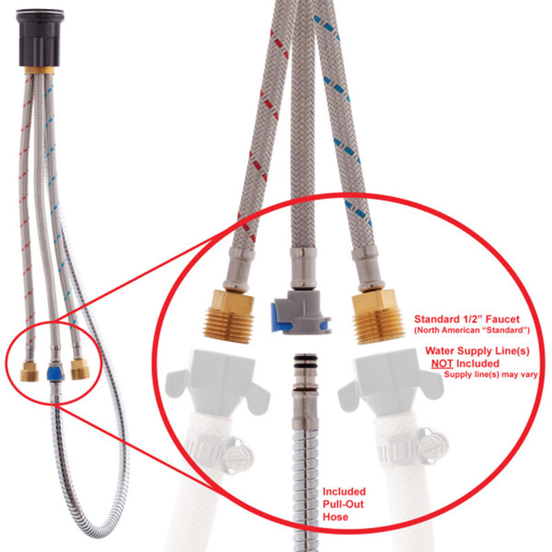 Ambassador Marine Pacifica Pull-Out Galley Faucet image number 5