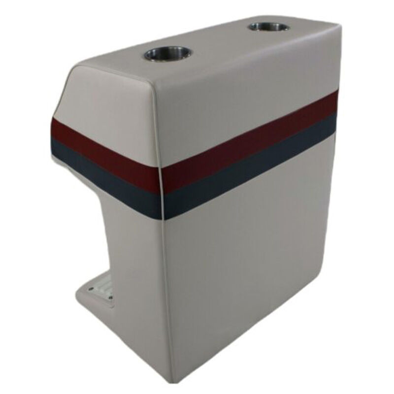 Horizon Manufacturing Premium Series Pontoon Captain Steering Stand - White/Red/Charcoal image number 2