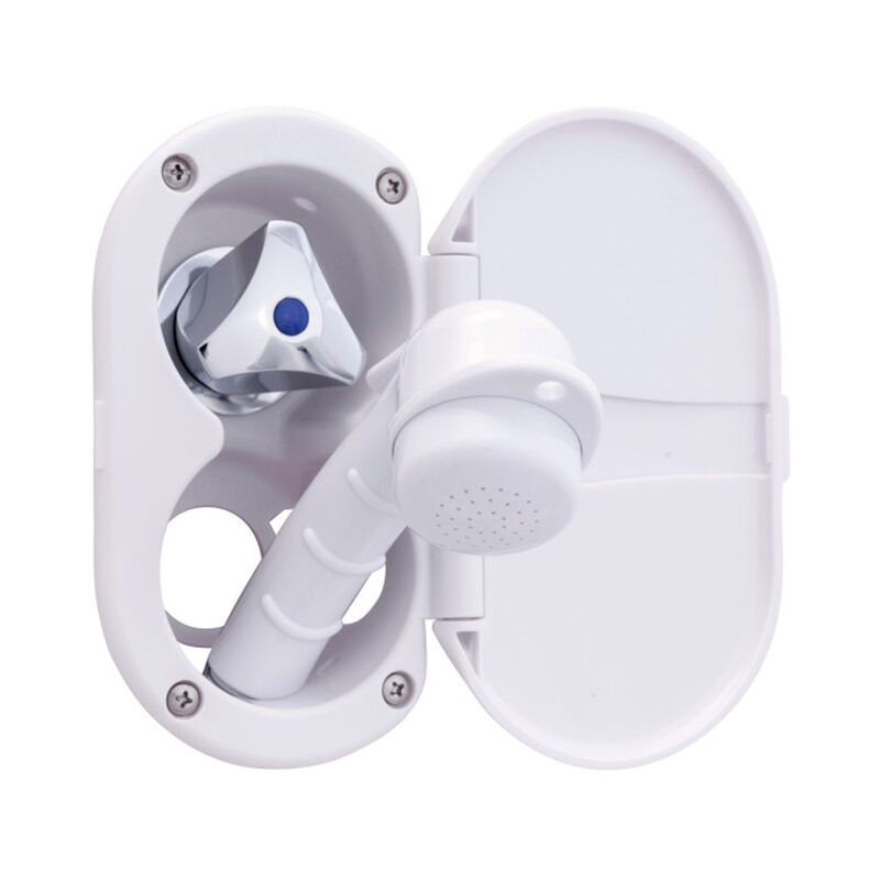 Ambassador Marine Trinidad Transom Shower, Cold Only, Small Sprayer, Arctic White image number 3