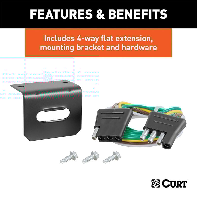 CURT 58979 Universal Splice-In Towed-Vehicle RV Wiring Harness image number 4
