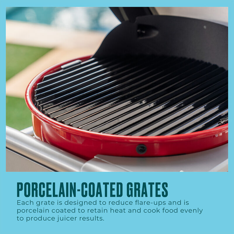 Charbroil Bistro Pro Tabletop Electric Grill, Red image number 2