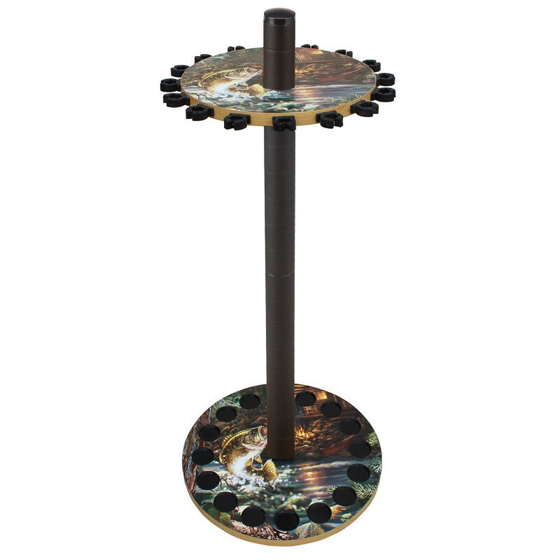 Rush Creek Creations Bass 16-Rod Round Rack image number 1