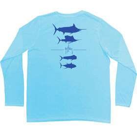 Guy Harvey Men's Hypersonic Performance Pro UVX Long-Sleeve Tee