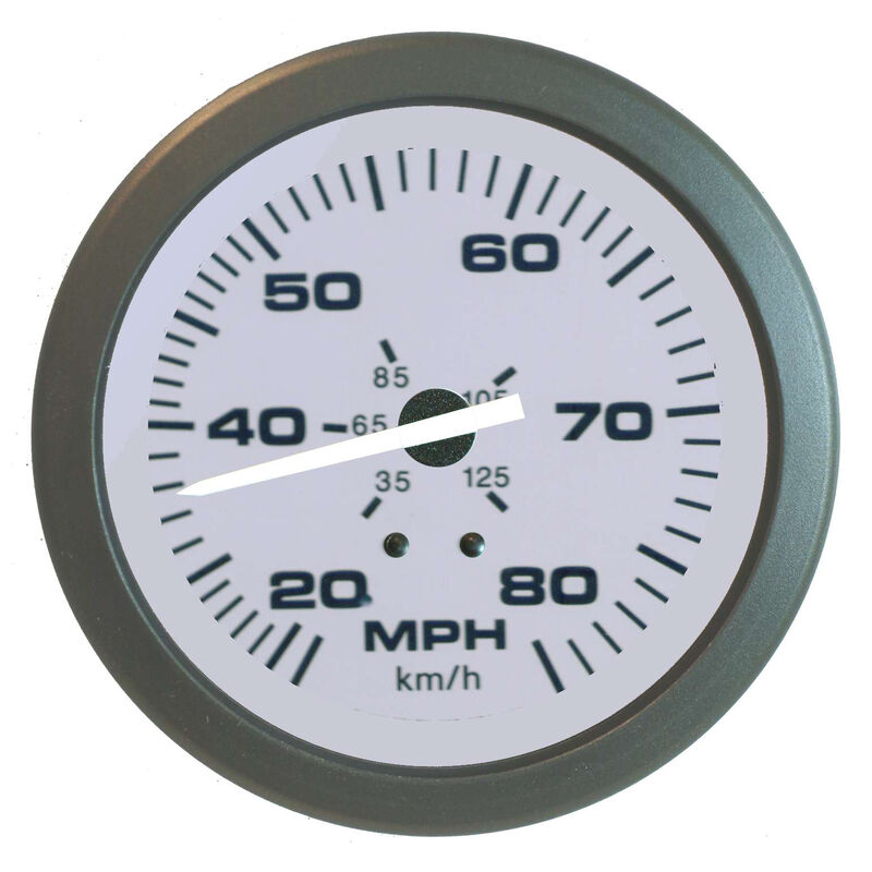 Sierra Driftwood 3" Speedometer, 80 MPH image number 1