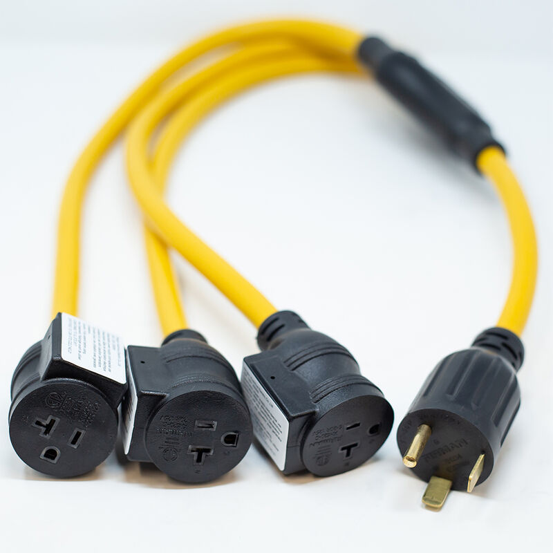 Heavy Duty TT-30P to (3) 5-20R, 3' Outdoor Power Cord image number 1
