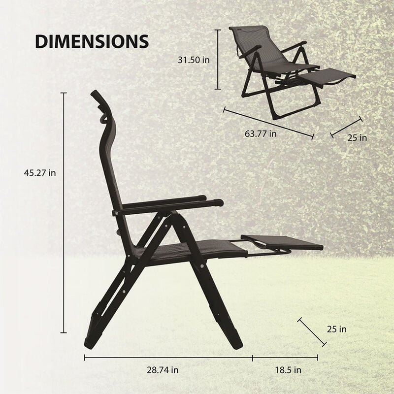 Caravan Canopy Ergo+ Patio Folding Chair image number 6