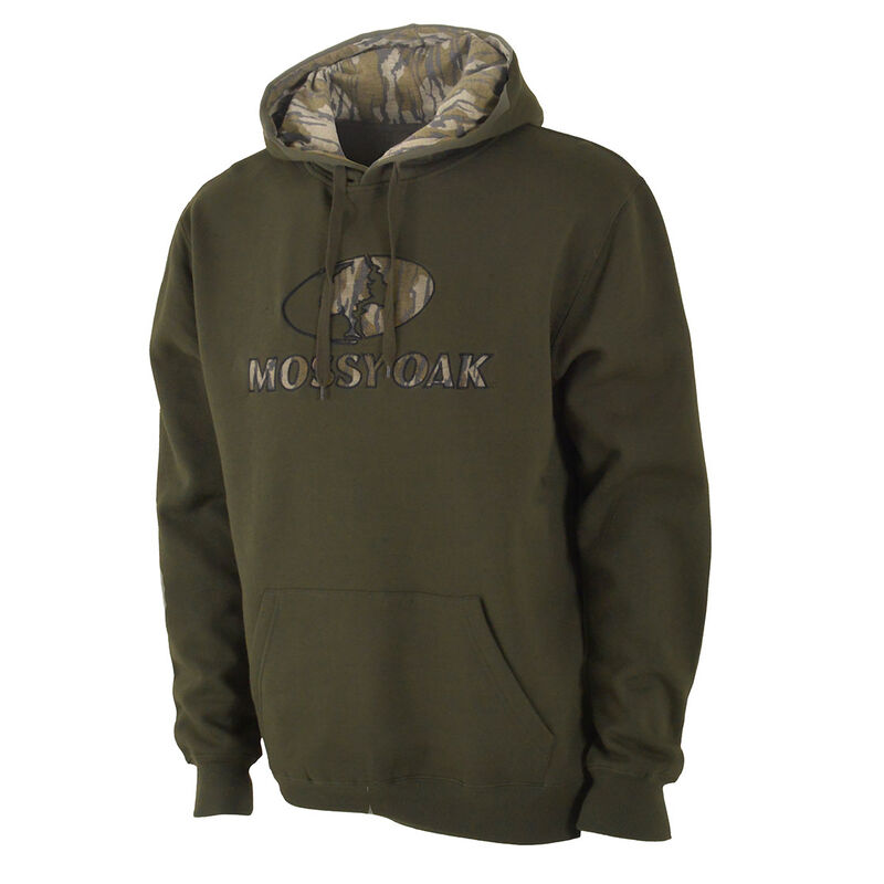 Mossy Oak Men&rsquo;s Camo Logo Pullover Hoodie image number 1